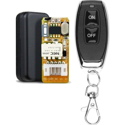 DC 3.7V 5V 6V 9V 12V Mini Relay Remote Control Switch Small Contact NO COM NC Wireless Lighting Switch With Case For toy truck