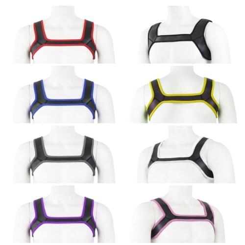 Erotic Gay Clothing Chest Harness Strap High Quality Sponge Body Cage Harness Belt Sexual Rave Tops for Fetish Men Gay