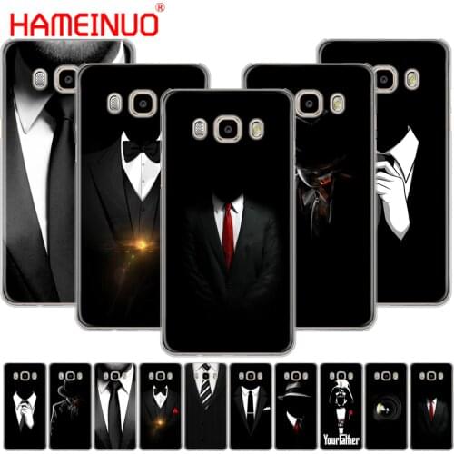 HAMEINUO Dark Suit Mystery Man cover phone case for Samsung Galaxy J1 J2 J3 J5 J7 MINI ACE 2016 2015 prime