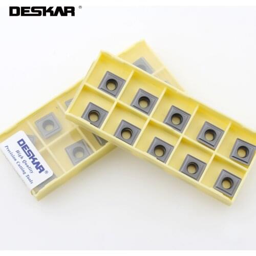 10PCS DESKAR SPMG050204 SPMG060204 SPMG07T308 SPMG090408 SPMG110408 TG LF6018 U drill Carbide Inserts CNC For Stainless Steel