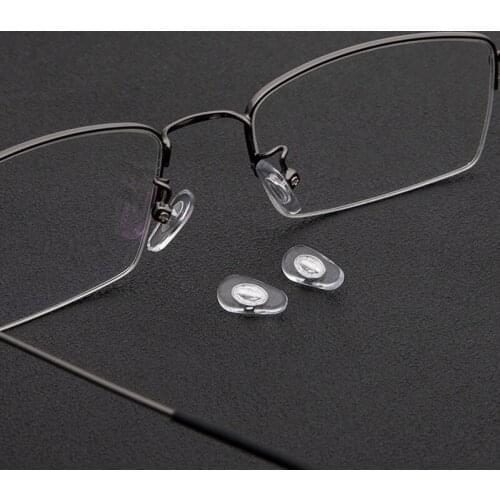 5 Pair Glasses Nose Pads Adhesive Silicone Nose Pads Non-slip White Thin Nosepads for Glasses Eyeglasses Sunglasses