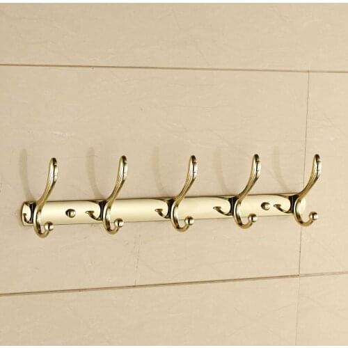Vidric Europe style 5 hooks antique bronze finished bathroom robe hooks,coat racks,clothes hooks bathroom hardware accessories