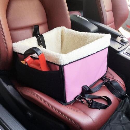 LAPLADOG Winter Warm Pet Dog Carrier Car Seat Cover Safe Carry House Folding Washable 2 in 1 Carrier Bucket Basket