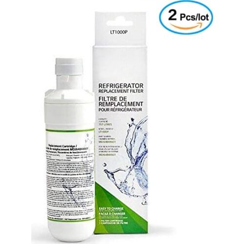 LT1000P Refrigerator Water Filter Replacement Leak-Proof Compatible with LG LT1000P, LT1000PC, Kenmore 46-9980, 9980 2 Pack