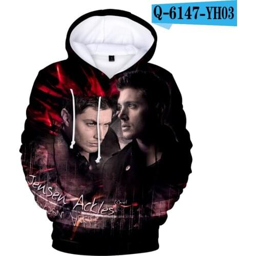 3d Mens Clothing Supernatural Sports Hoodies Boys Sweatshirt 3D Casual Hoodie Supernatural Pullover Girls' Heartbeat Sportswear