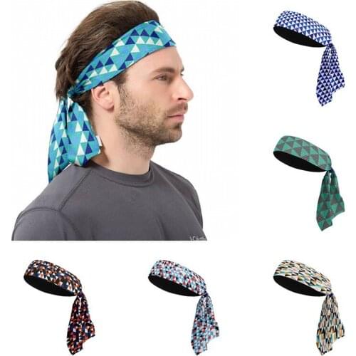 Tennis Sports HeadBand for Men Outdoor Running Cycling Anti-Slip Hair Band Workout Fitness Breathable Basketball Sweat Headband