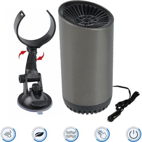 Car Air Heater 2-in-1Winter Car Heater Cooling Fan Anti-fog Defroster Window Mist Remover Universal Autonomous Heater 12V