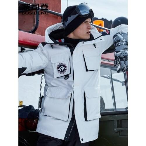 BOSIDENG new goose down jacket mens medium and long extremely cold warm and thick winter clothing B90142045