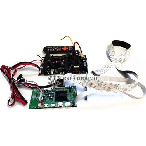 4K controller board HDMI-Compatible DP v-by-one connector for power adapter suport 3840x2160 51pin LCD panel P430QVN01.0