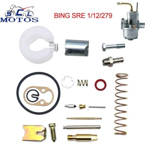 Sclmotos- BING SRE 1/12/279 Motorcycle Carburetor Repair kit Carb 12mm Bing Puch Carb Fit For Moped Scooter Motorbike Racing