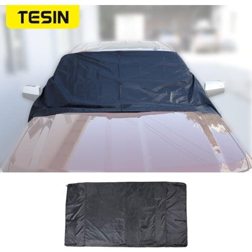 TESIN Car Front Windshield Sunshades Anti Snow UV Rays Sun Visor Cover For Ford F150 Raptor 2009-2014 Block Snow Car Accessories
