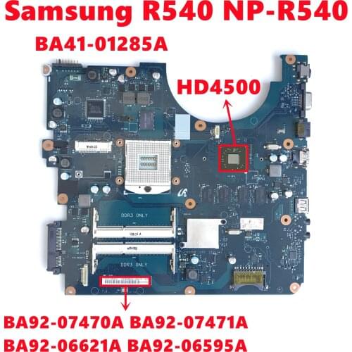BA92-07470A BA92-07471A BA92-06621A BA92-06595A For Samsung R540 NP-R540 Laptop Motherboard BA41-01352A With HD4500 Fully Tested
