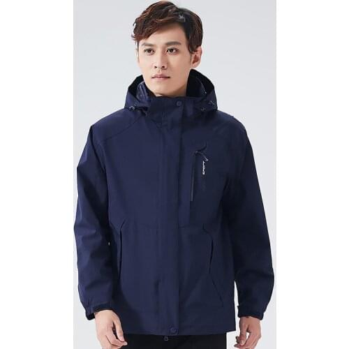 New Men Hiking Jackets Spring Autumn Windproof Waterproof Thin Hooded Coats Outdoor Camping Climbing Trekking Sports Windbreaker