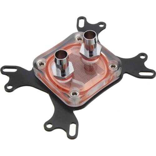 50mm CPU Water Cooling Inner Channel Waterblock Water Cooler Block Copper Base Cool For Intel 775/1155/1156/1366/LGA 1150/AM3