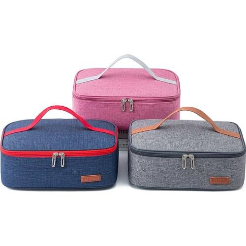 Weyoung Tote thermal insulated rectangular lunch box bento cooler bag Bolsa termica loncheras para mujer for tourism