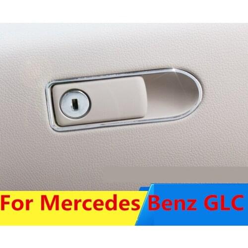 Co-pilot Storage Box Handle Bowl Cover Protector Trim Sticker Interior Accessory Car Styling Interior For Mercedes Benz GLC
