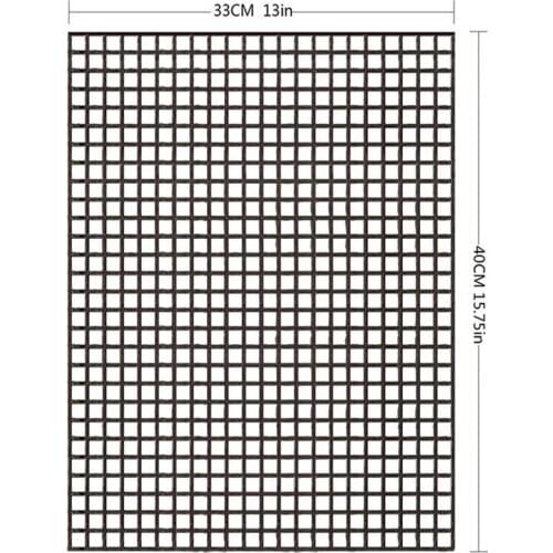 1Pcs Barbecue Grilling Mats Grid Shape BBQ Mat Reusable Heat Resistance Grill Mesh For Outdoor Camping BBQ