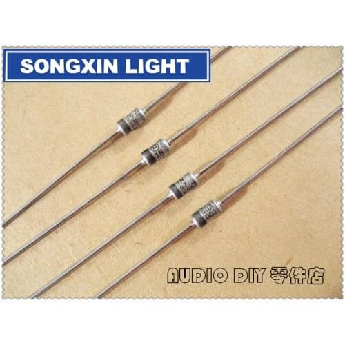 100pcs M standard 15V/1W 1N4744A silver white gold sealed voltage regulator diode free shipping