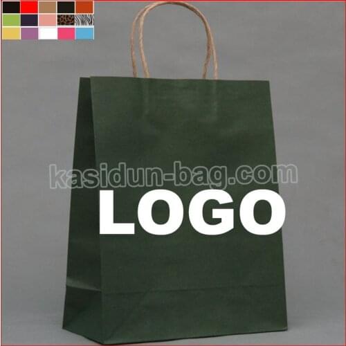 1000pcs/lot) size W25xH32x12cm custom paper bag logo