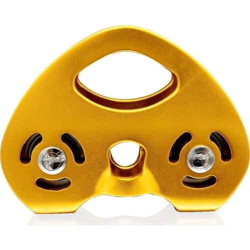 25KN Heart-Shape Double Pulley Steel Cable Rope 15mm Climbing Device High Speed Zipline Trolley Equipment