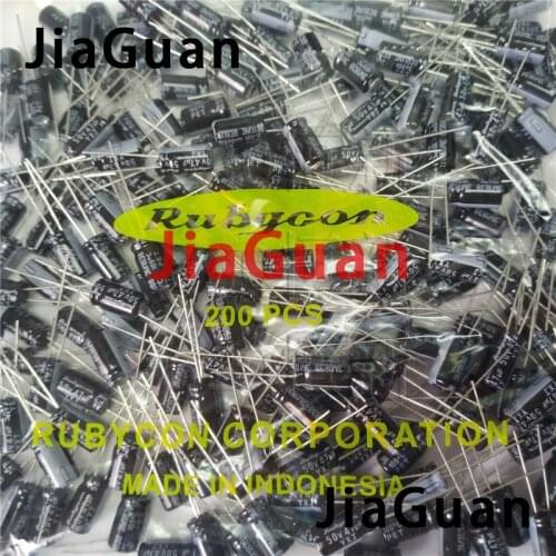 100PCS RUBYCON YXJ 50V47UF 6.3X11MM Aluminum electrolytic capacitor yxj series 47uf 50v hot sale 47uF/50V