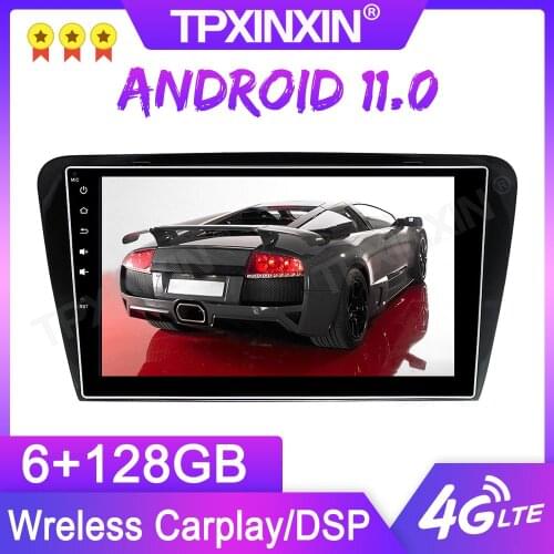 Android 11.0 6+128G For Volkswage Skoda Octavia 2014 -2017GPS Car Multimedia Player Headunit Audio Radio Navigtion Tape Recorder