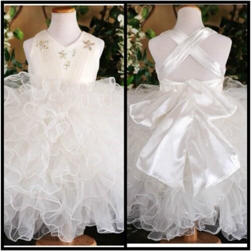 Free shipping white children dress princess dress the baby birthday suit vest dress the baby girl specials section