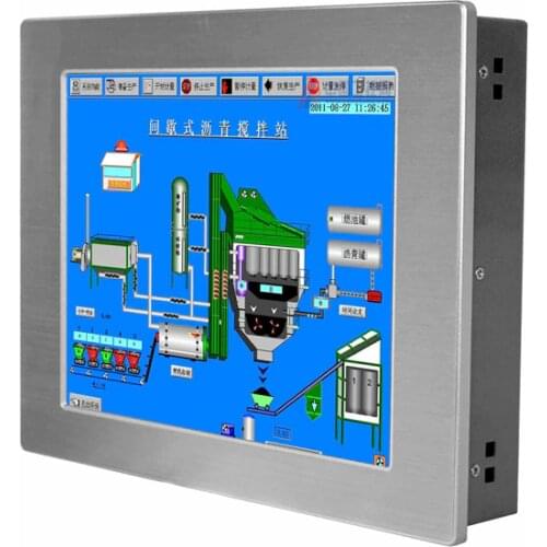 Fanless Industrial panel pc panel computer 12.1 inch touch screen embedded panel pc industrial 2*LAN 4*USB