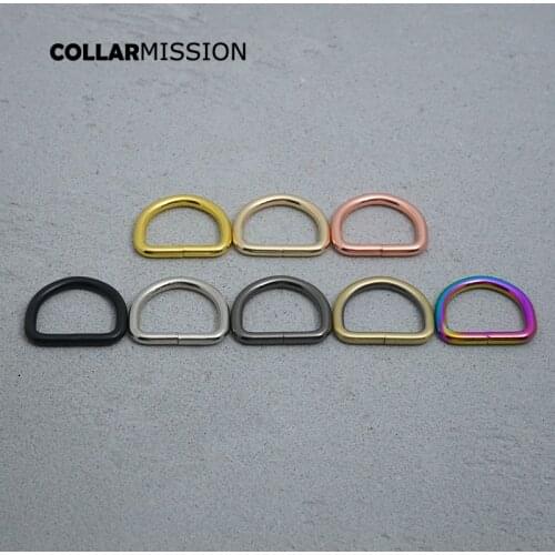 20pcs/lot Nickel plated D-Rings 25mm webbing strapping bags garment accessory retailing non welded metal flat Dee ring 8 kinds