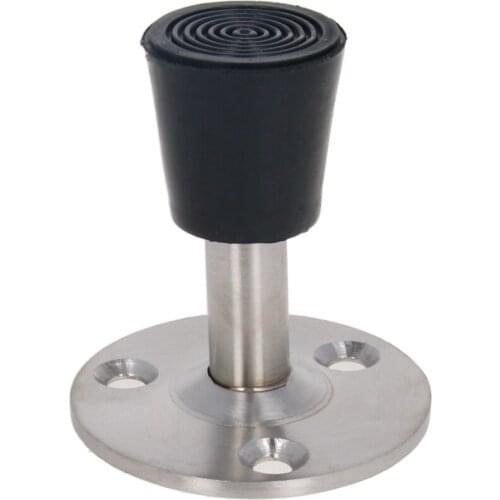 Doorstops Bumper w Rubber 2-11 Inch*H Stainless Steel Floor Mounted Stop Hidden Doorstop Furniture Door Hardware