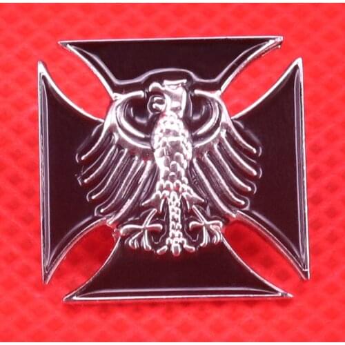German eagle pins cross brooch Reich metal badge black Deutschland jewelry men coat shirt accessories