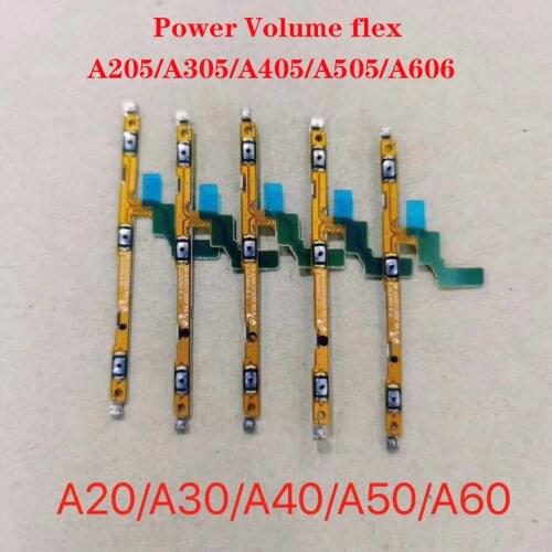 For Samsung A20 A30 A40 A50 A60 A205 A305 A405 A505 A606 button strip Power Volume Up/Down Flex Cable