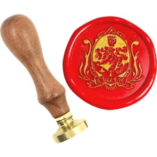 Exquisite Paint Wax Seal vampire brass stamp wood handle,DIY Ancient Seal Retro Stamp,Personalized Wax Seal High Quality