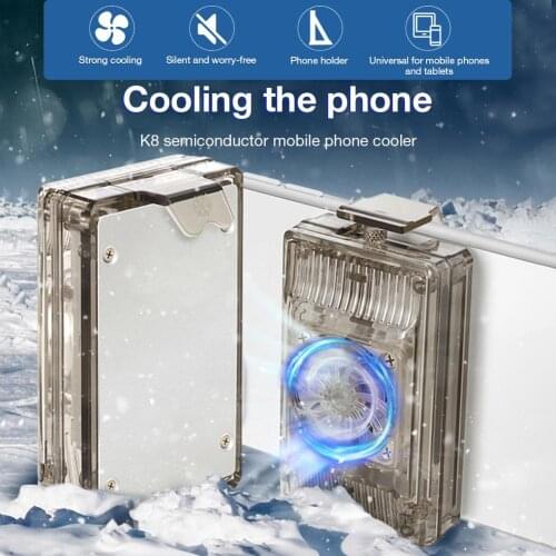 K8 Mobile Phone Radiator Tablet Gaming Universal Phone Cooler Portable USB Cooling Pad Fan Heat Sink For iPhone Samsung Xiaomi