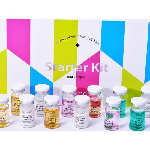 Korean Makeup Kit 12pcs/set 8ml BB Cream Glow Face Brightening Serum EGF Anti Aging Gold Serum Make Up CC Foundation