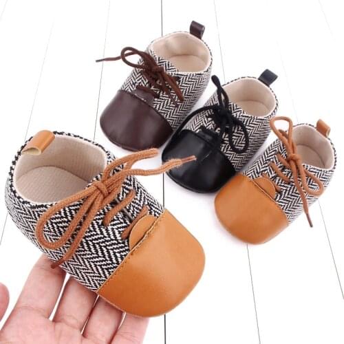 Bobora Infant Baby Boys Girls PU Leather Toddler Sneakers Soft Rubber Sole Shoes First Steps Walking Flat Crib Shoe