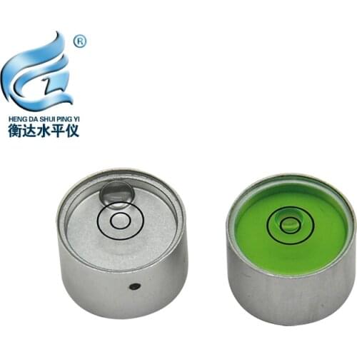Center Pole Level Bubble 20*12mm Mini Spirit Level Round Metal Horizontal Bead for GPS RTK SOUTH SANDING