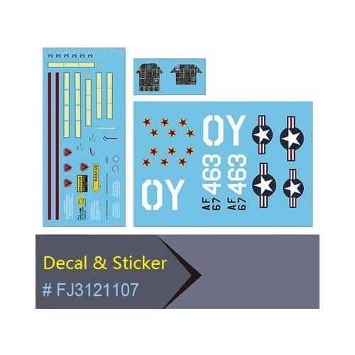 Decal Set For Freewing Electric RC Aircraft Toy Model F4 90mm