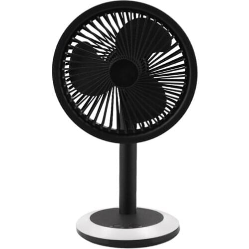 Colorful LED 3 Wind Speeds USB Rechargeable Summer Desktop Mute Cooling Fan Rechargeable Colorful LED Large Wind Low Noise Fan