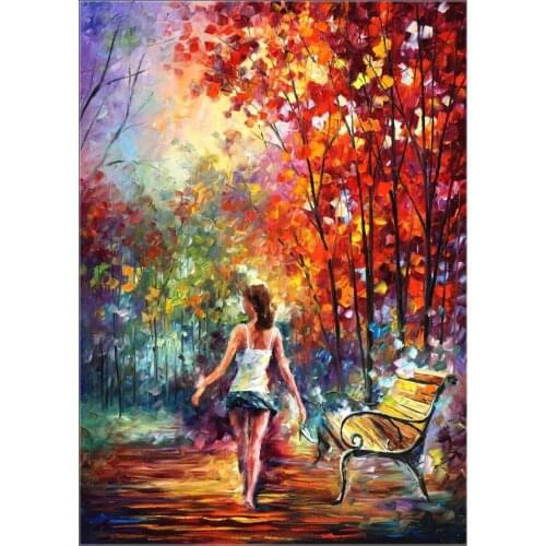 Full Embroidery Counted Cross Stitch Kits Needlework - Crafts 14 ct Aida DIY Art Handmade Decor Oil painting - Barefooted Stroll