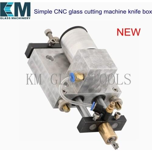Simple CNC automatic glass cutting machine knife box. Can cut straight lines and shapes