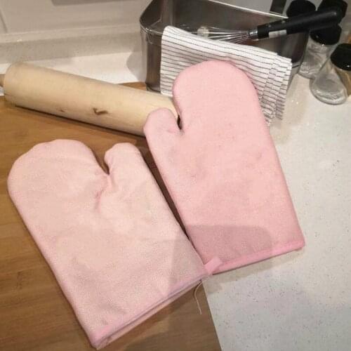 Cute Cartoon My Cotton Cloth Gloves Kitchen Cooking Microwave Insulation Anti-scalding Heat Resistant Gloves Oven Mitts