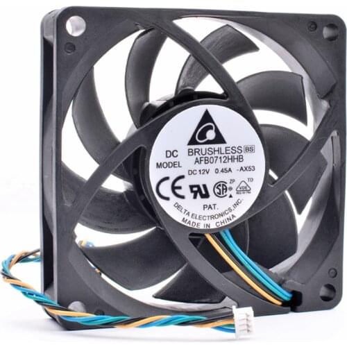 Brand new original AFB0712HHB 7015 7cm 70x70x15mm 70mm fan DC12V 0.45A 4 lines pwm AMD cooler CPU cooling fan