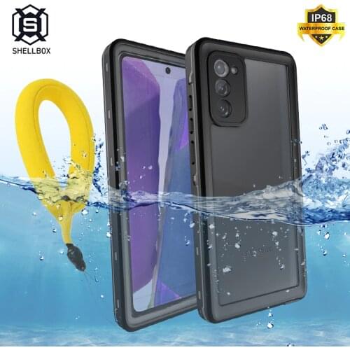 Shellbox Waterproof Case for Samsung Note 20 Ultra S20 Plus Outdoor Shockproof Case for Samsung A51 Note 10 S10 S9 Plus Swimming