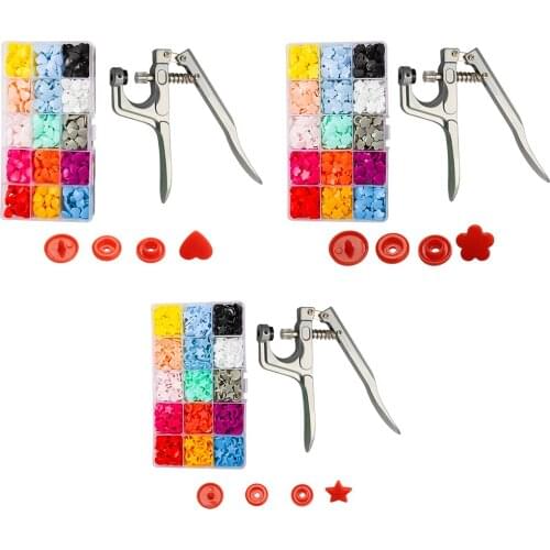150Pcs T5 Plastic Buttons Sewing Tools 150Pcs T5 Plastic Buttons + Snap Pliers 150x T5 Fasteners Snap Button for Diapers