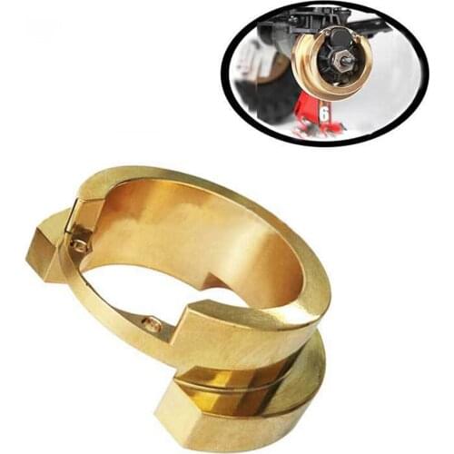 2pcs Brass Counterweight Balance Weight Portal Drive Housing for 1/10 TRAXXAS TRX4 RC Car Parts Accessories