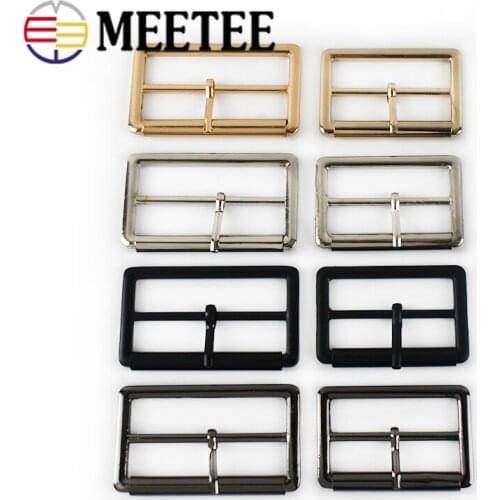 4pcs 40/50mm Metal Tri-Glide Pin Buckles for Bags Shoes Strap Adjust Roller Belt Buckle DIY Webbing Leather Accessory