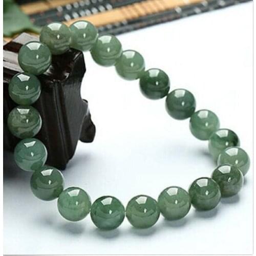8~14MM Certified Green 100% Natural A JADE Jadeite Bangle Bracelet