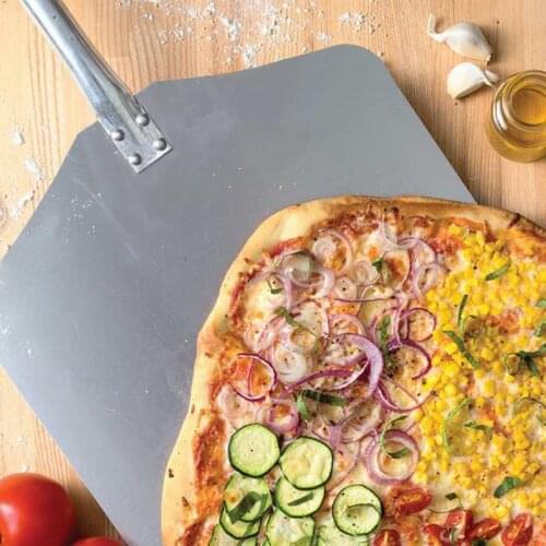 Aluminum Pizza Shovel Peel With Long Wooden Handle Pastry Tools Accessories Pizza Paddle Spatula Cake Baking Cutter