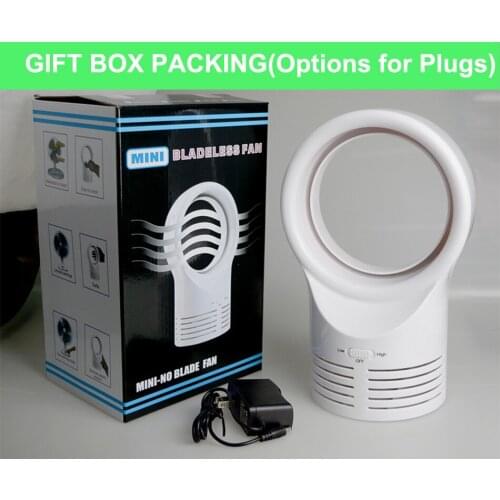 Bladeless Mini Fan for Office Home Portable Computer PC Cooling Fan Electric Laptop Fan ABS Desk Air Cooler No Vane Drop Ship